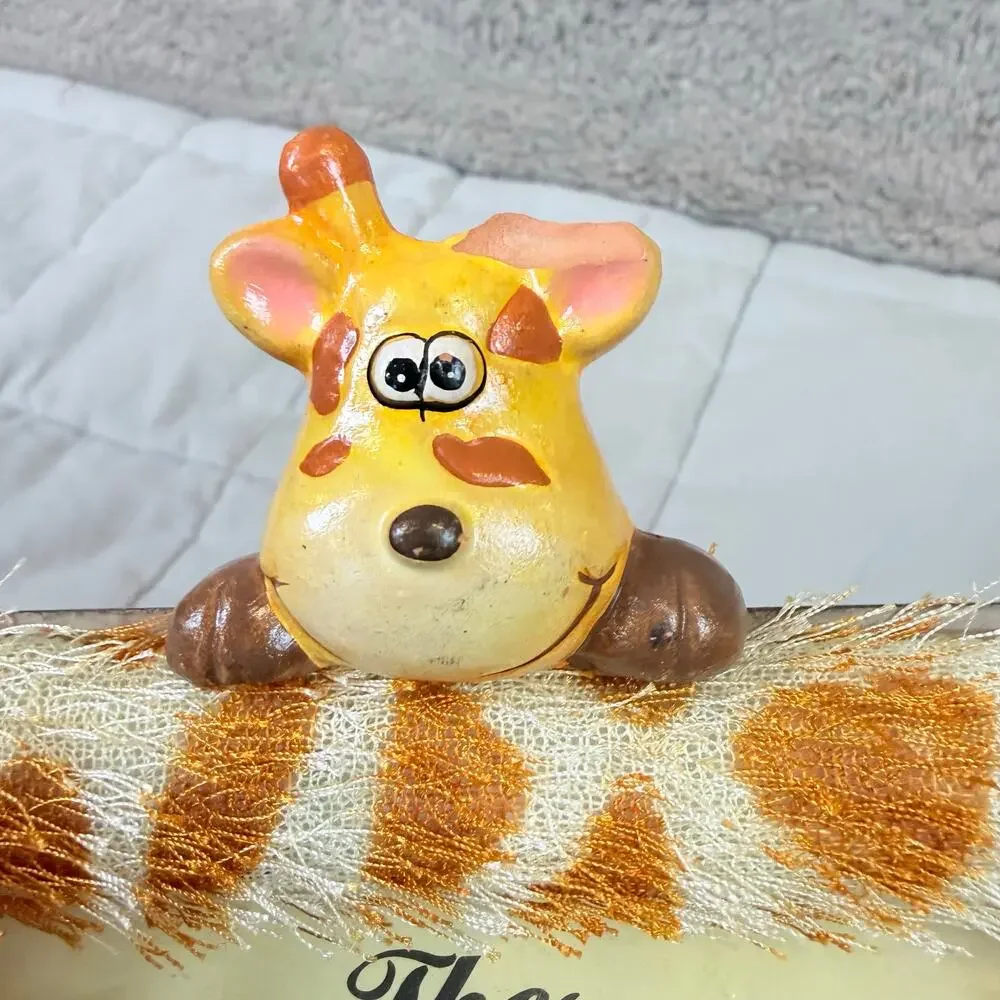 NEW Fuzzy Giraffe Picture Photo Frame 3.5